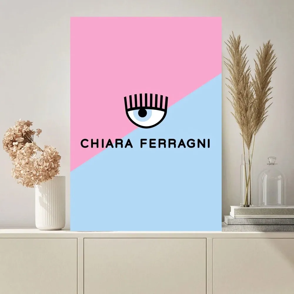 Hot F_Ferragnies Eyes C-Chiara Poster Paintings on The Wall Picture for Living Room Interior Painting Room Decoration