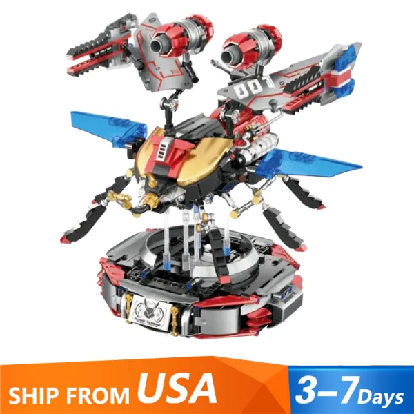 

1320 шт., комплект механических строительных блоков «Жук», коллекция дисплеев, насекомых, модульный строительный блок, сборная модель, комплект игрушек для взрослых, подарок