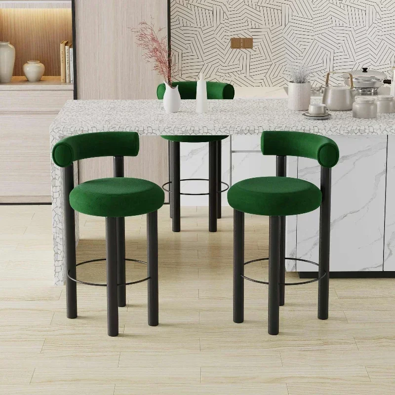 

Trendy Iron Bar Chairs Nordic Light Luxury Single Lounge Bar Stools Ergonomic Comfortable Modern Sillas Postmodern Furniture