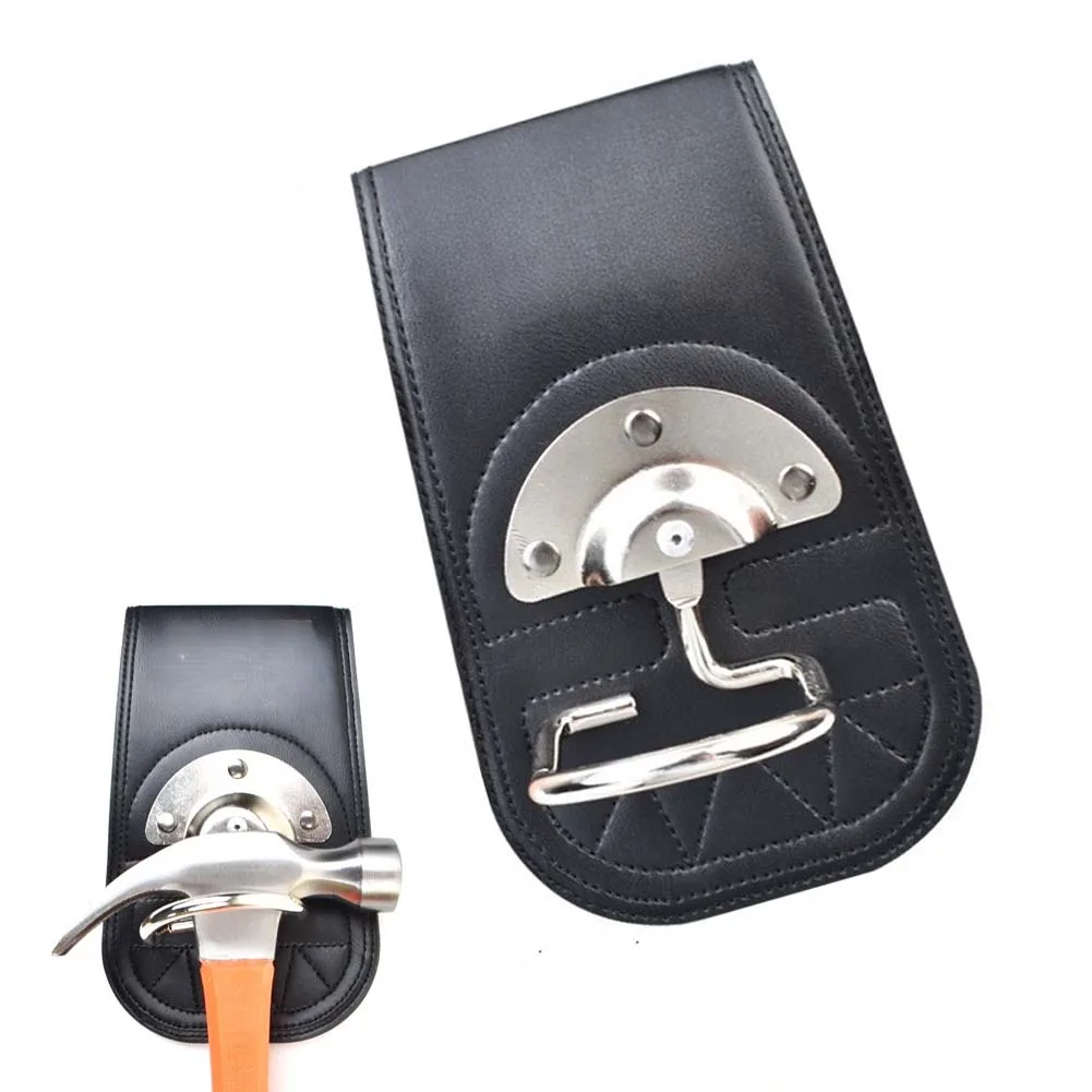 Swinging Hammer Holder For Tool Pouch Keeps Hammer Accessible And Safe For Carpenters And Builders On Site