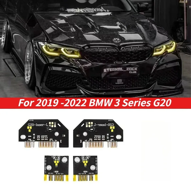 

Плата светодиодных модулей CSL желтого цвета DRL для BMW 3 серии G20 2019 2020 2021 2022, адаптивная светодиодная фара Pre-LCI