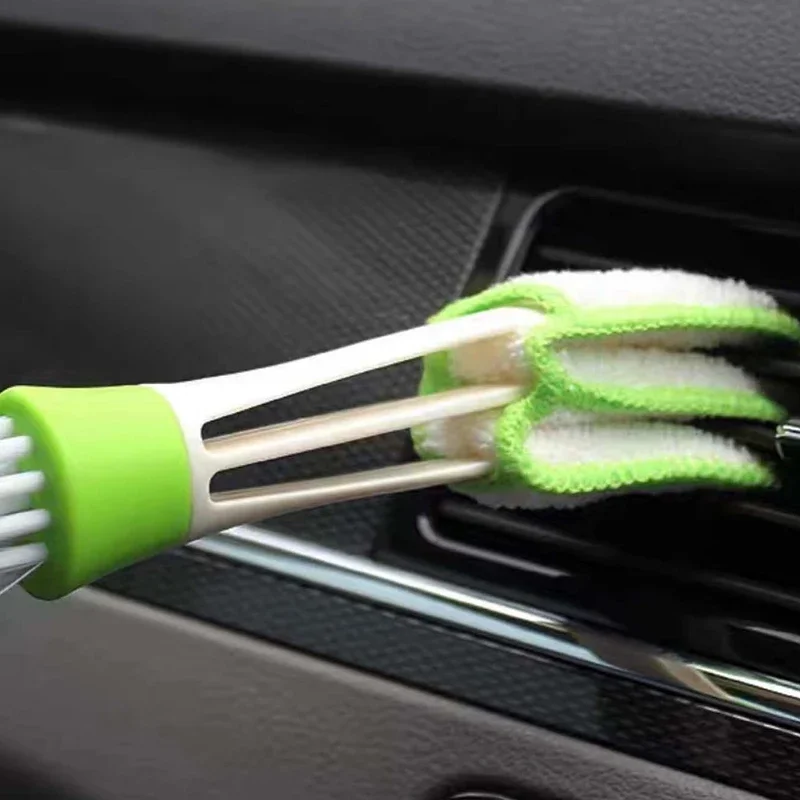 Car Air Conditioner Vent Brush Microfibre Car Grille Cleaner Auto Detailing Blinds Duster Car Cleaning Brush Interior Accessorie