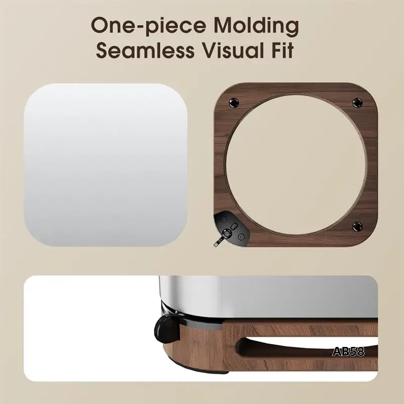 

Desktop Base Stand For 2024 Mac Mini M4/M4 Pro Cool Stand External Switch Button Heightened Dustproof Design PC Holder