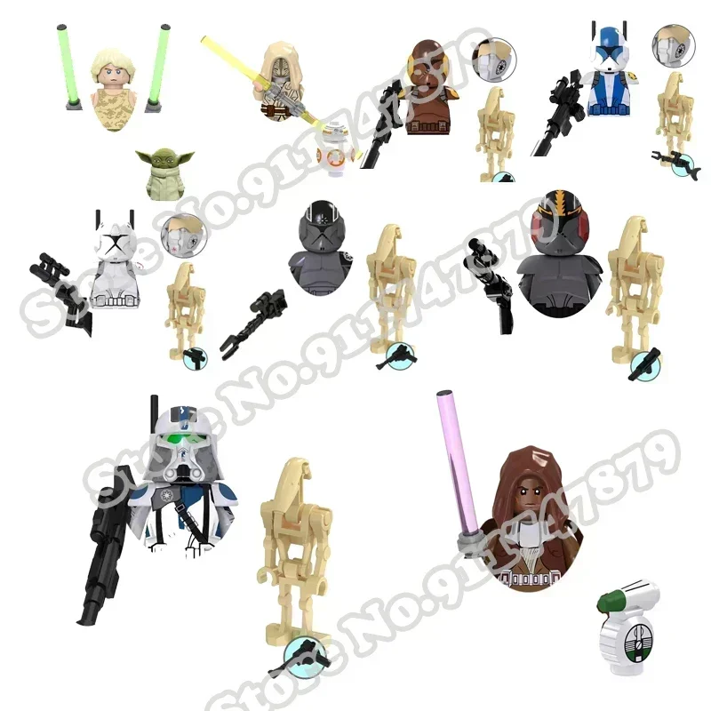 Star Wars Building Blocks Han Solo Bo Katan Savage Opress Sabine Wren Guard Thrawn Dath Vader Star Action Figures Toys