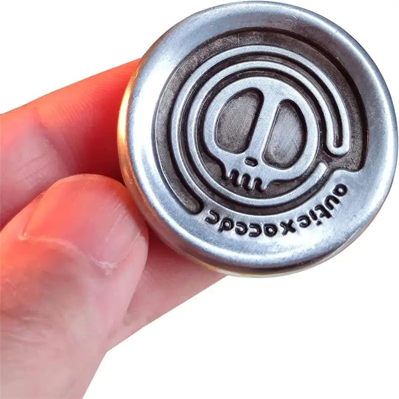 Devil Milk Cap Metal EDC Fidget Toys Magnetic Haptic Coins EDC Adult Autism Sensory Toys Hand Spinner Adult Gifts