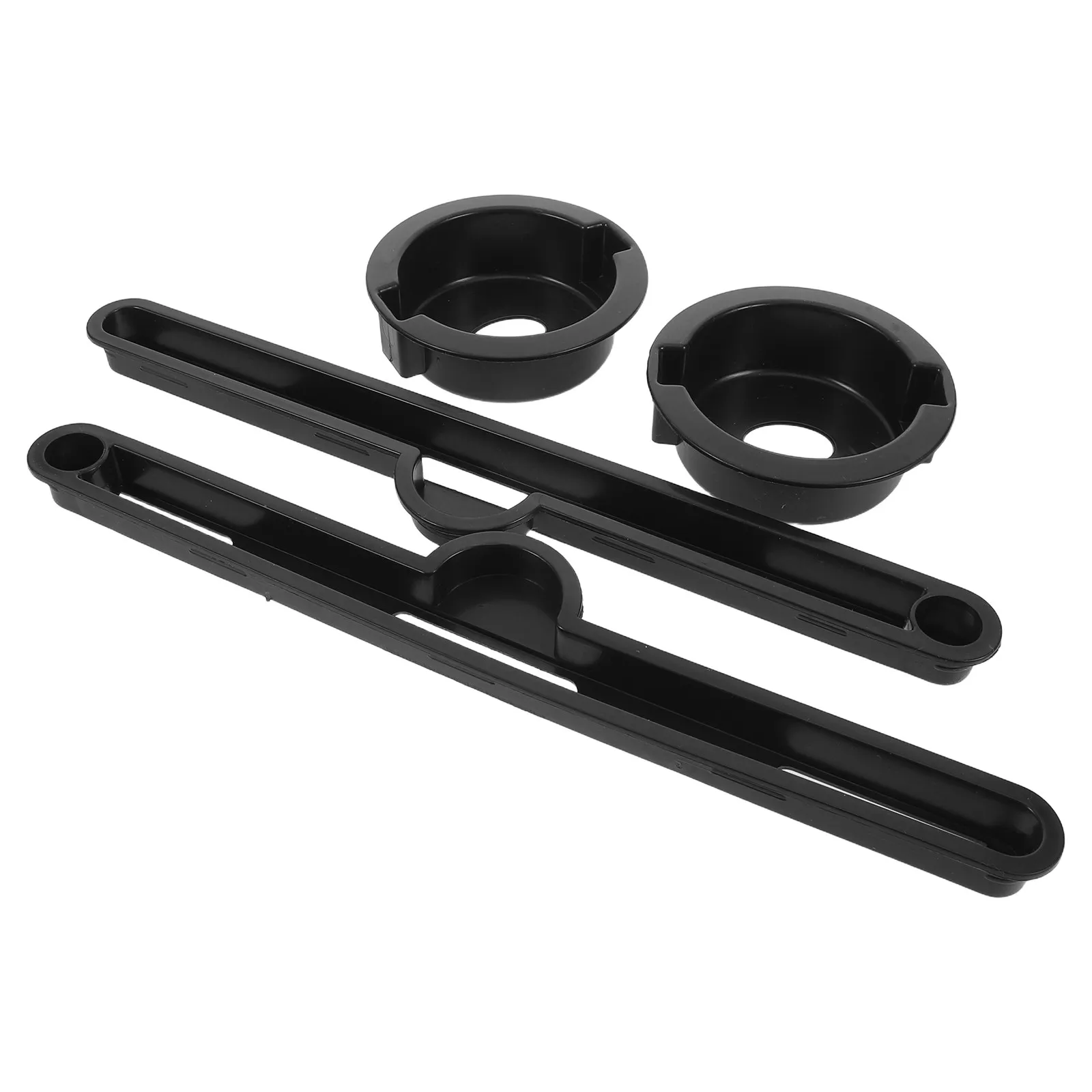 

2 комплекта складных подставок для чашек и держателей для карт для прикроватного столика для ноутбука, портативный настольный органайзер с защитой от ожогов