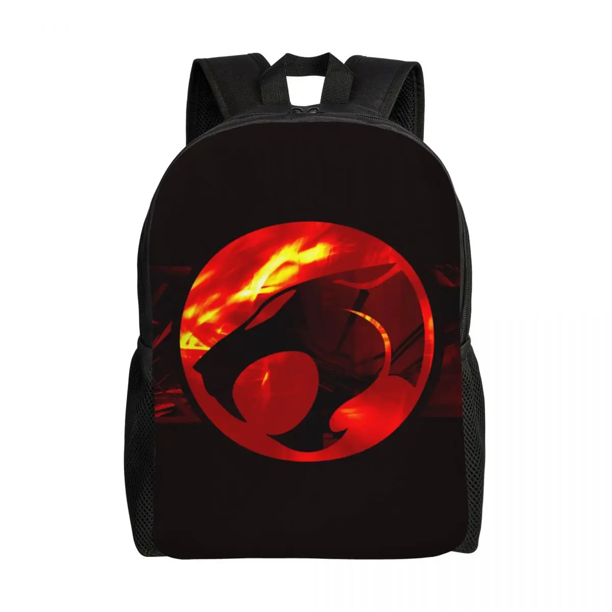 Custom Thundercats Backpack for Men Women College School Student Bookbag Fits 15 Inch Laptop Cartoon Anime Bags