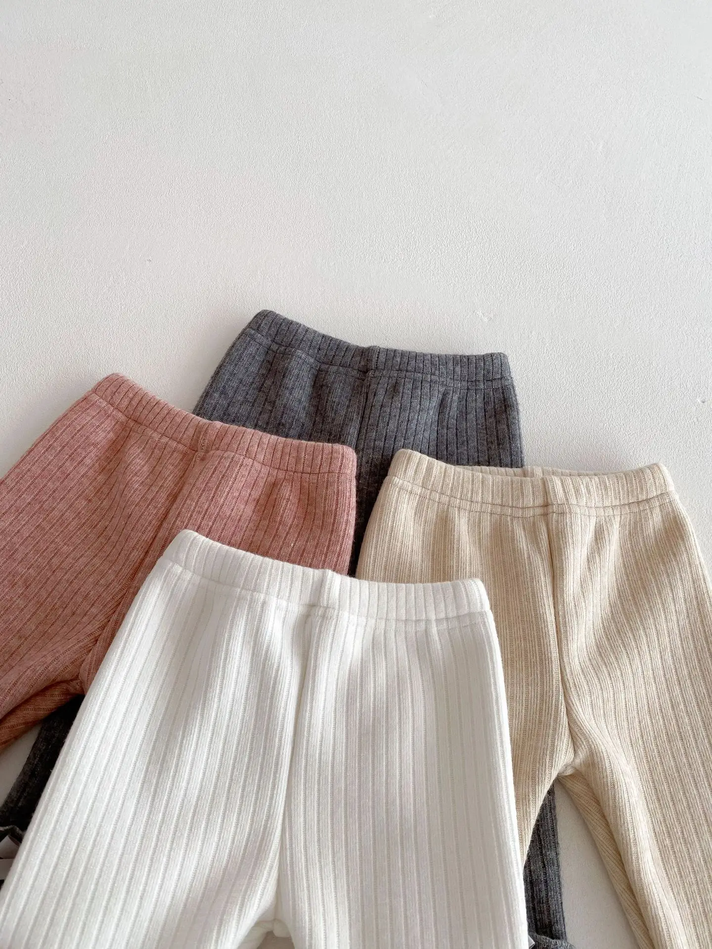 2025 جديد طفل فتاة القطن صوف مبطن طماق الملابس 0-3Y طفل لطيف Bowknot مزين بناطيل تدفئة لينة مرونة الخصر ارتداء اليومي #5