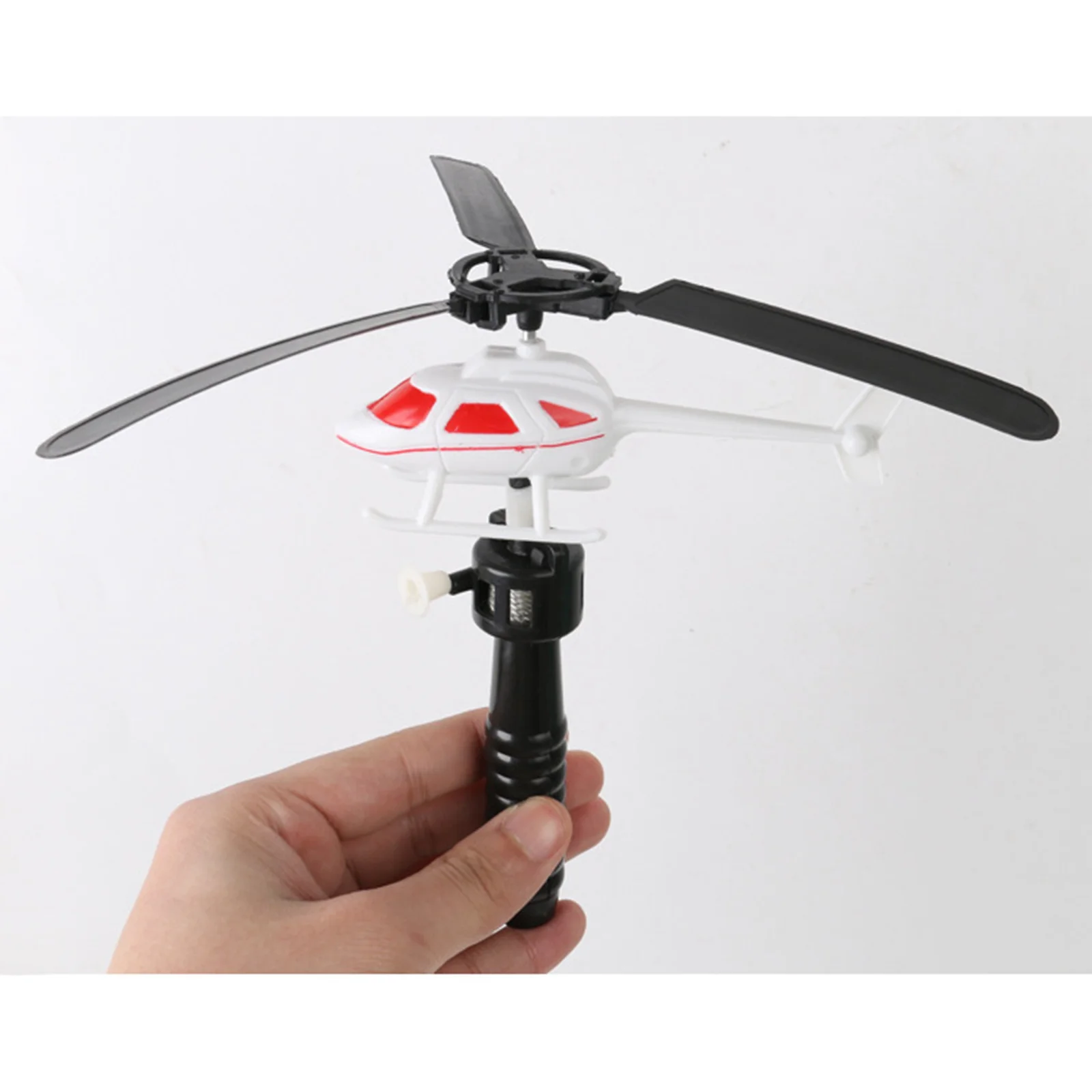 1 Piece Pull String Helicopter Kids Flight Plane Copter for Developmental Skills Learning Gift