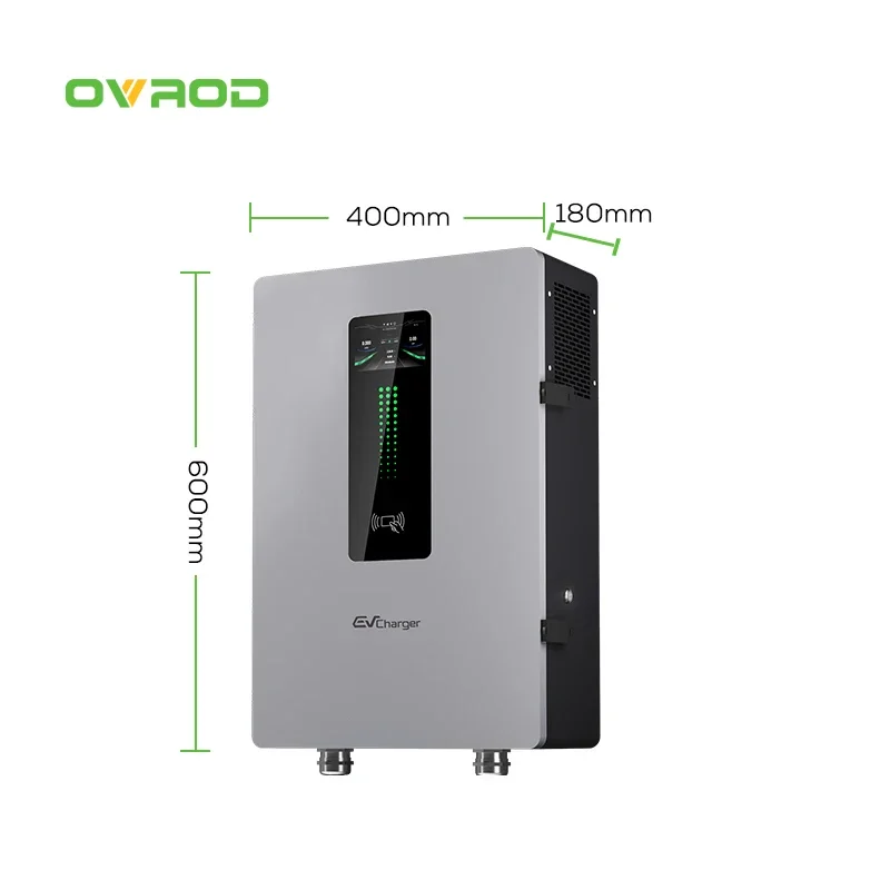 Ovrod Borne De Recharge Voiture Electrique Wallbox Ccs2 محطة شحن جدار جبل 20Kw Dc Ev شاحن M