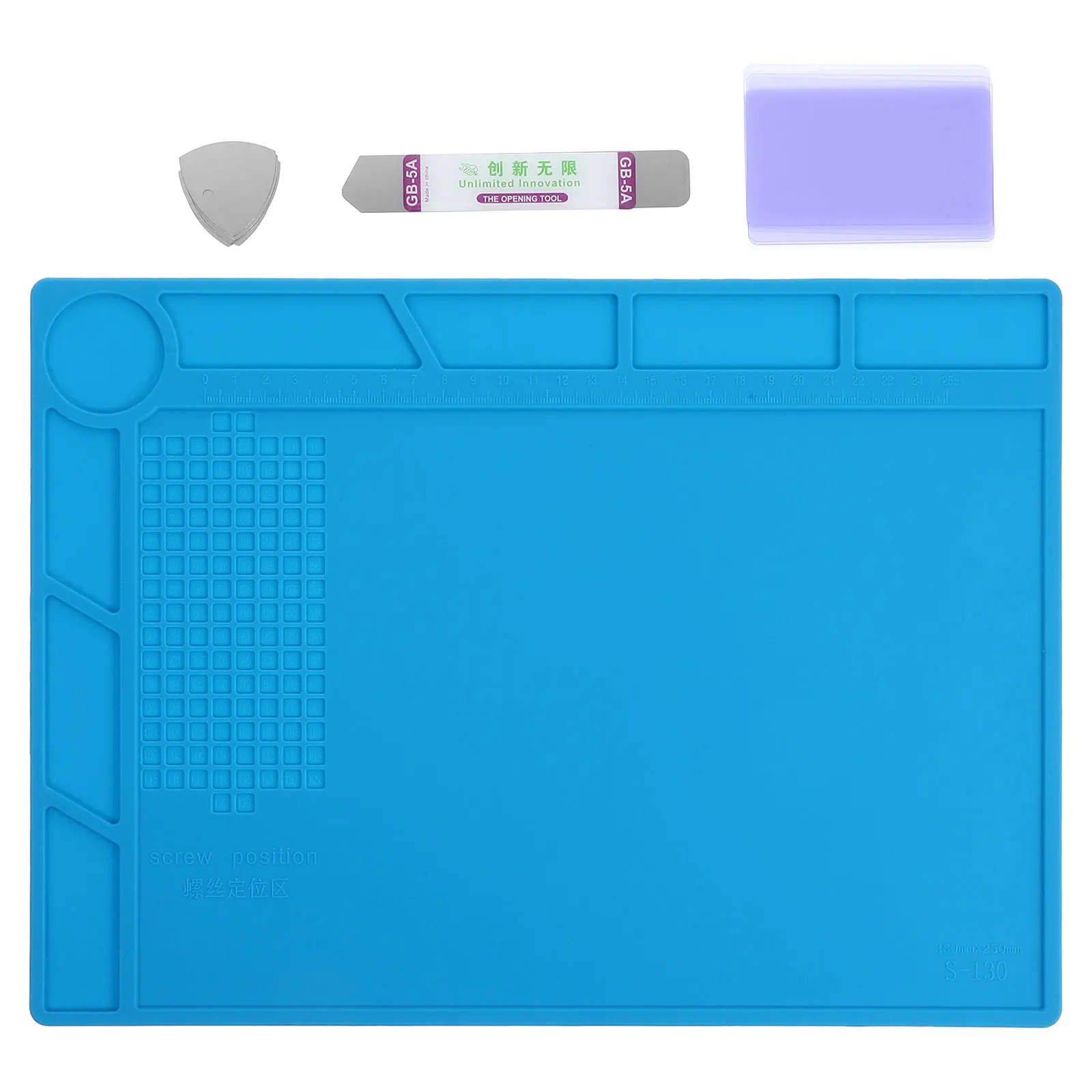 Silicone Soldering Mat Repair Table Workbench Multifunction Insulated Protection Pad Heat Resistant Large Size for soldering