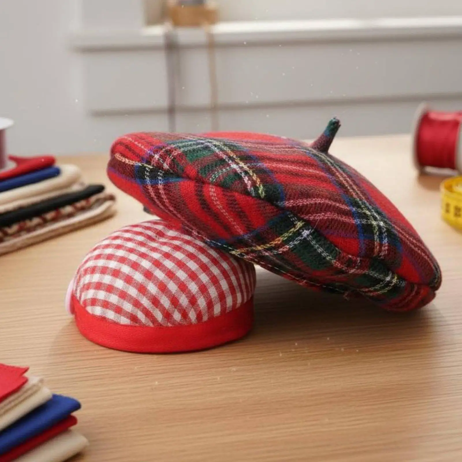 Doll Accessory Versatile Decoration Hat and Scarf Set Tiny Cap Hat