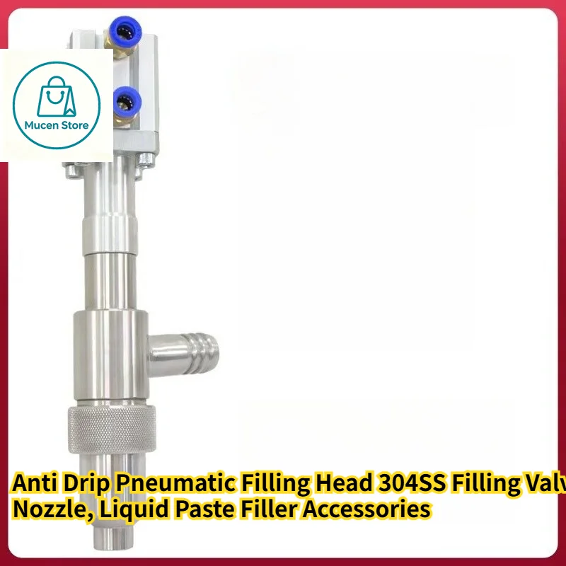 Anti Drip Pneumatic Filling Head 304SS Filling Valve Nozzle, Liquid Paste Filler Accessories new
