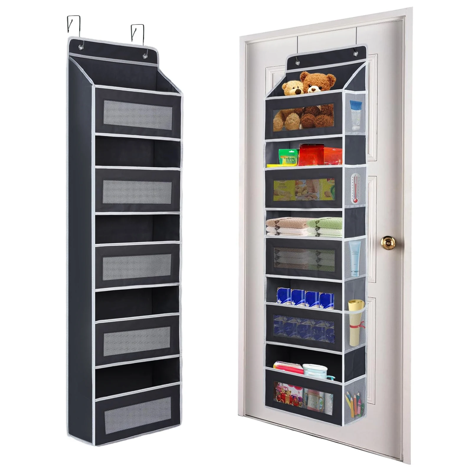 Aufbewahrungsorganizer für über der Tür, 5-Regal-Türorganizer zum Aufhängen, Hängeorganizer für Babyzimmer, Badezimmer, Schlafzimmer
