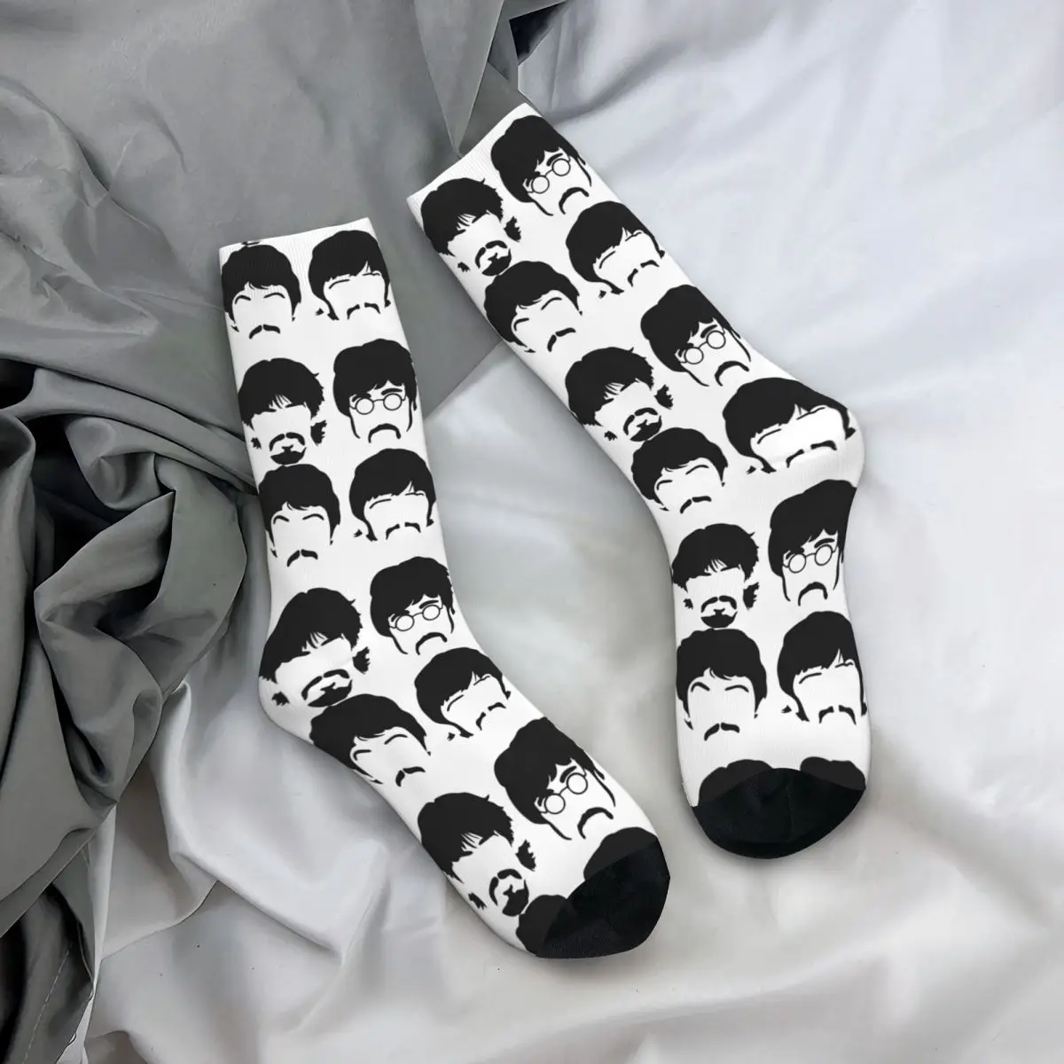 The Heavy Metal Beatle Rock Socks Autumn Stockings Modern Men\'s Quality Socks Printed Outdoor Anti Bacterial Socks