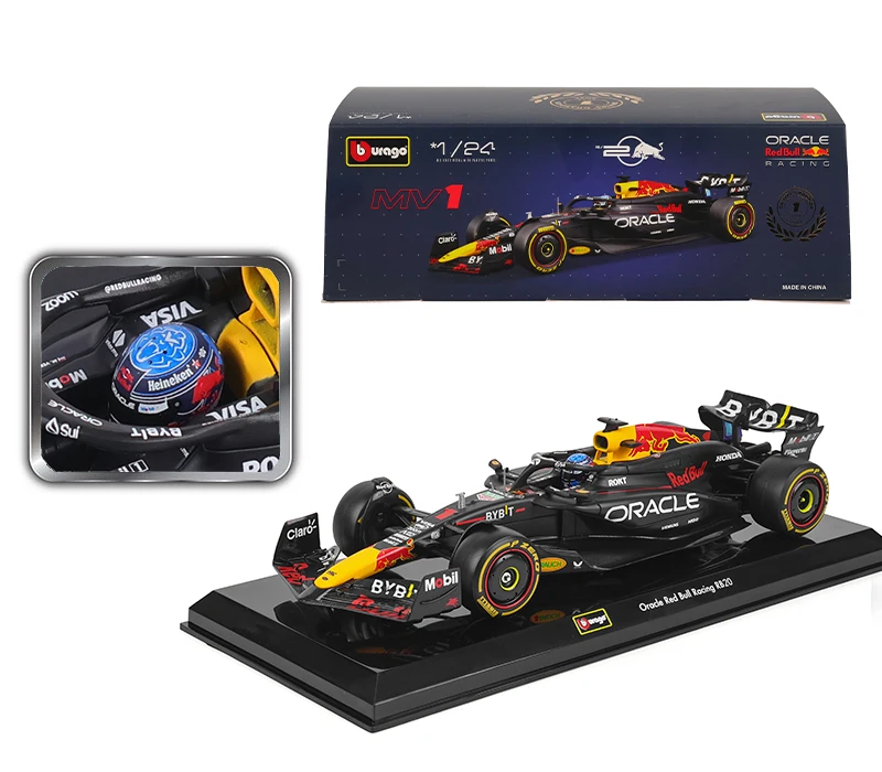 Bburago 1:43 2024 F1 Legierungsautomodell Red Bull RB20 # Max Verstappen # 11 Sergio Perez – Detail 11