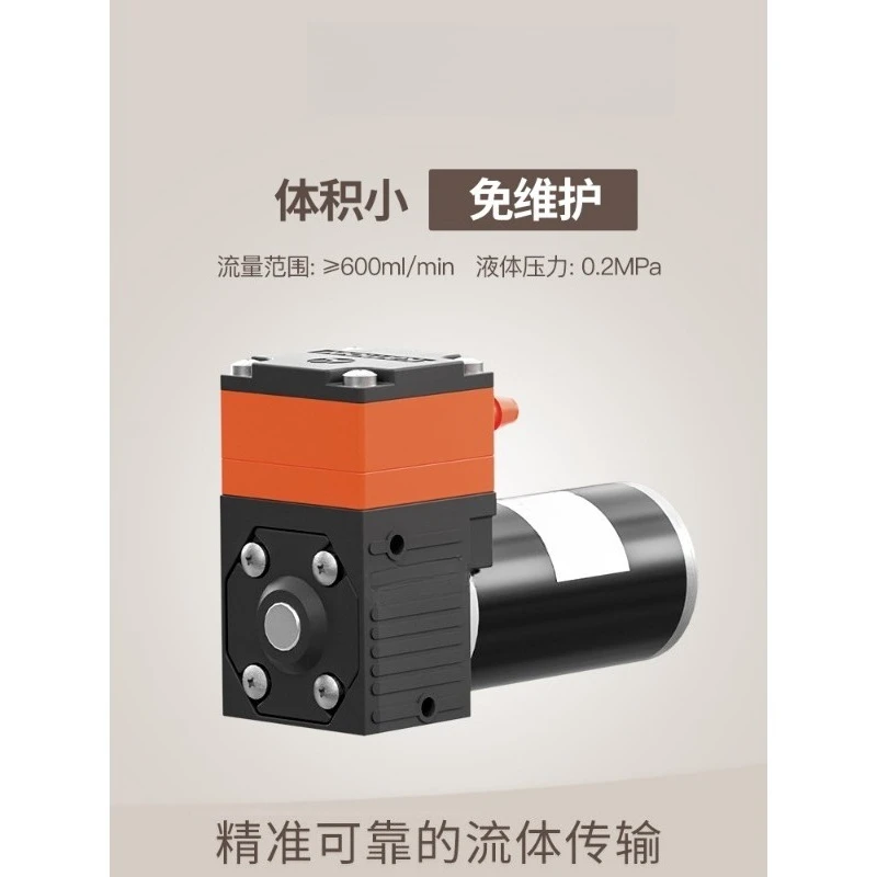 Micro Diaphragm Pump 12V, Small High Pressure Electric Water Pump Large Flow Self Priming Mini Suction Transfer Pump