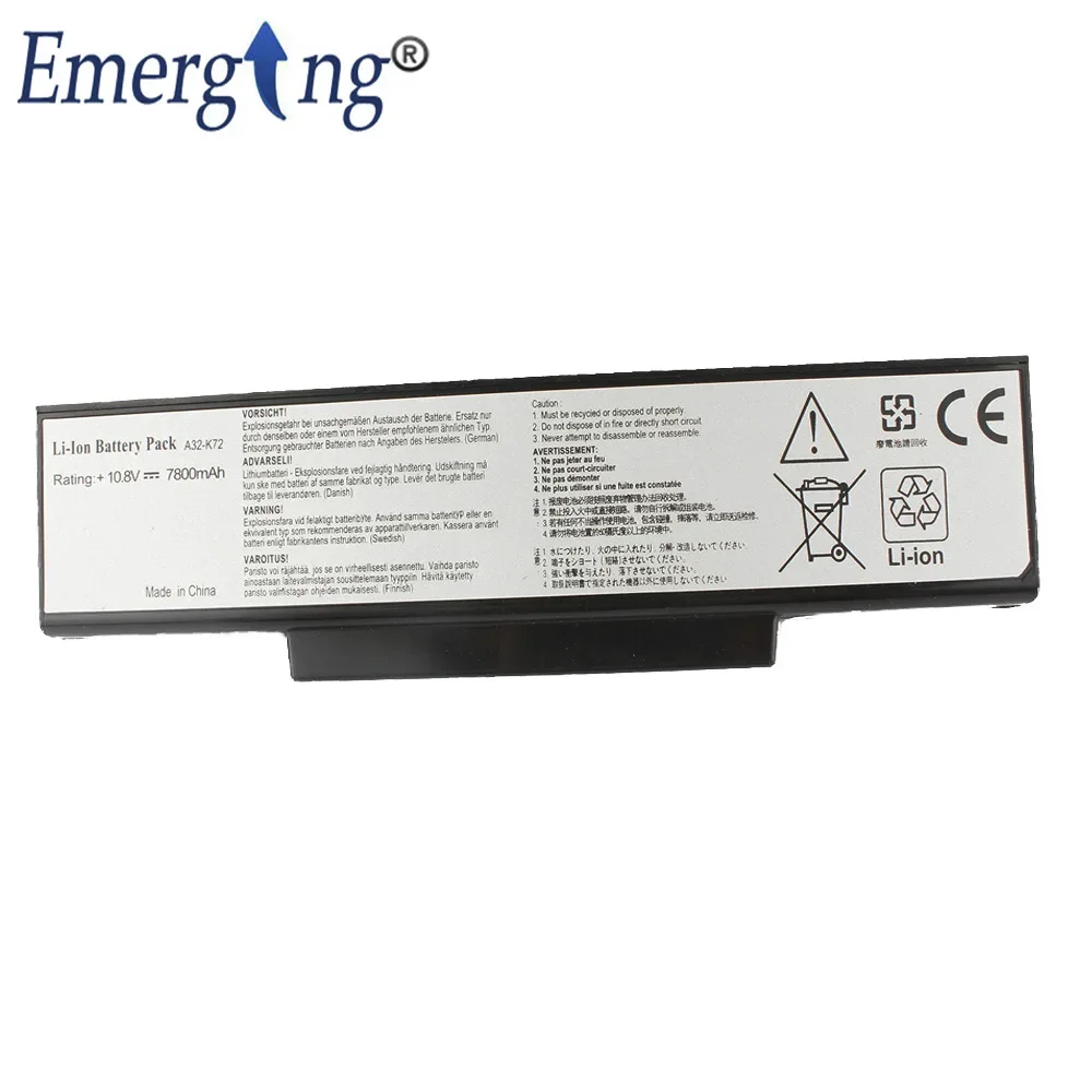 9cells New Laptop Battery for ASUS N73JN N73JQ N73Q N73S N73SD A32-K72 A32-N71