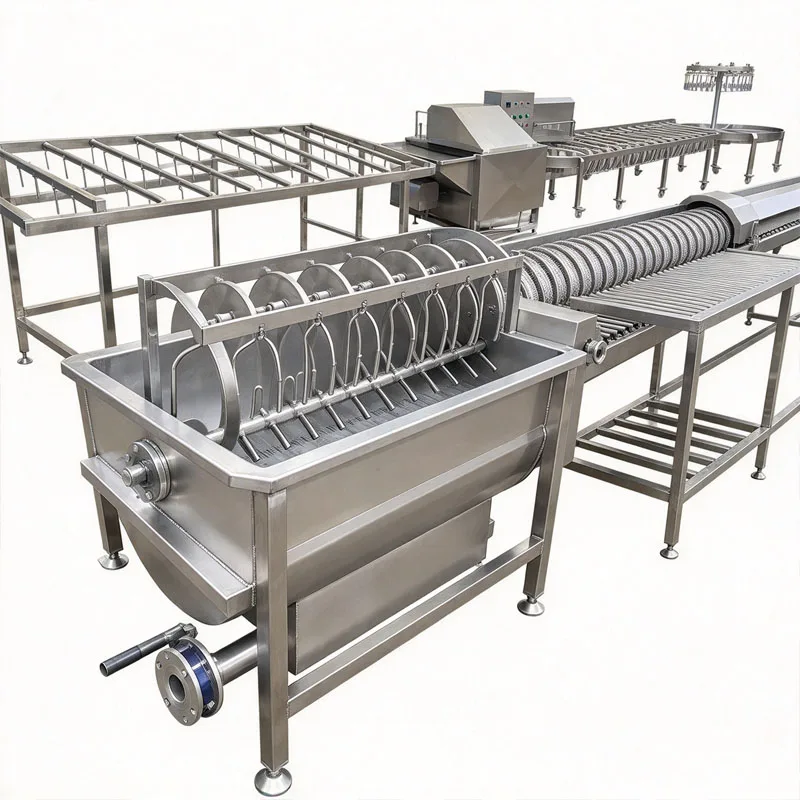 Full Set Stainless Steel Poultry Abattoir Machinery Chicken Duck Goose Slaughter Line Customized