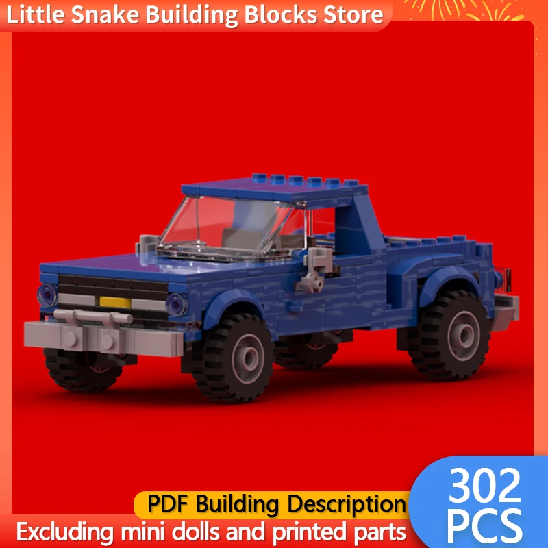 Popular Movie City Car Model MOC Building Bricks K10 Pickup Truck Modular Technology Gifts Holiday Assemble Children Toys Suit