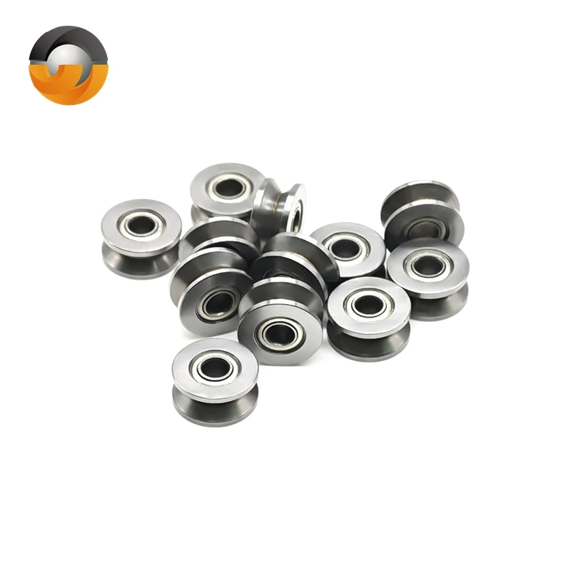 5 قطعة V624ZZ 4x13x6mm الصلب الخامس الأخدود تحمل المستخدمة في نظام الحركة الخطية مسار السكك الحديدية