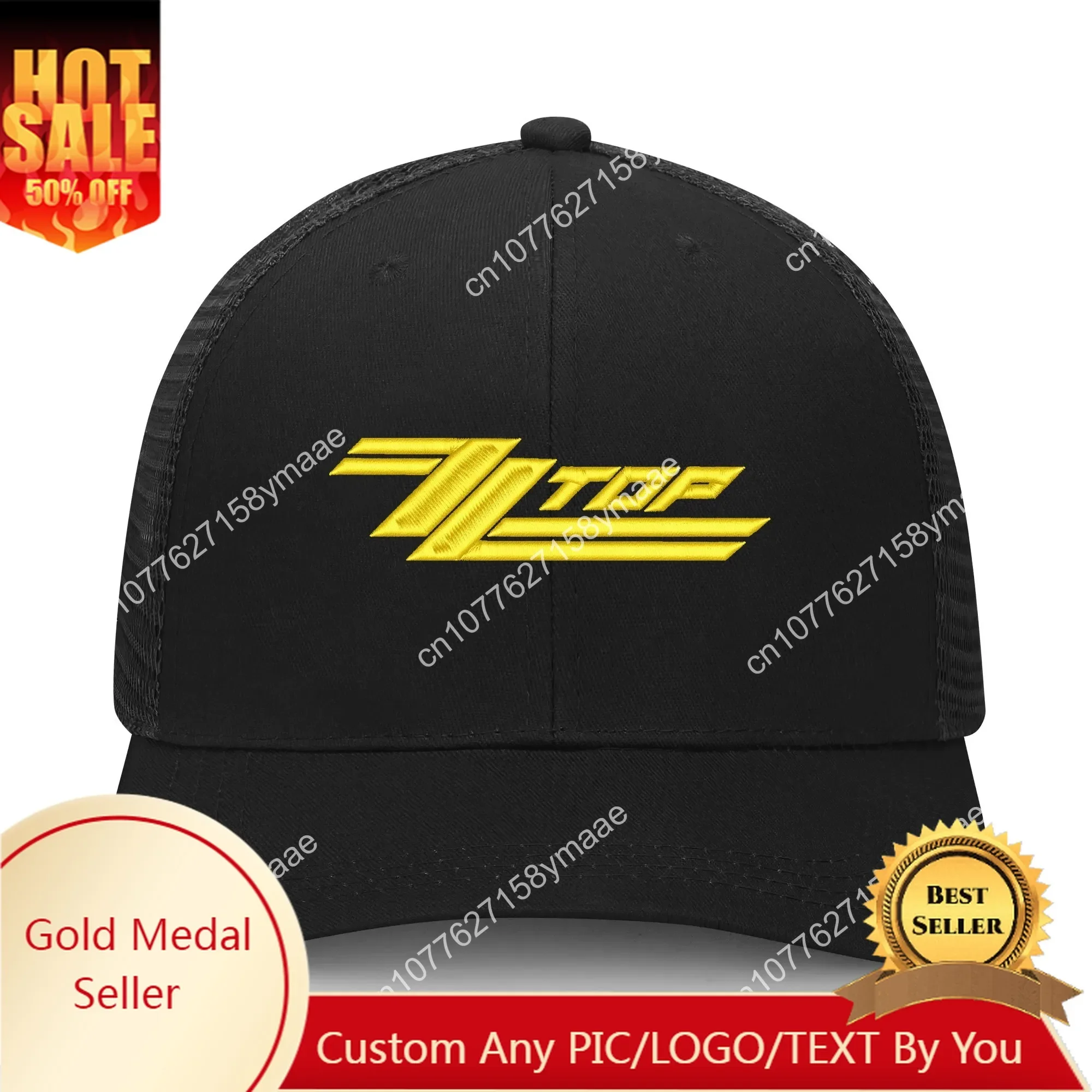 

ZZ Top Embroidery Hat Mens Womens Blues Hard Rock Sports Baseball Hat Hip Hop Breathable Summer Headwear Custom Made Caps Logo
