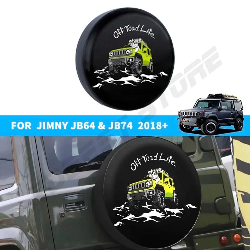 

Чехол для запасного колеса Jimny 15 дюймов для Suzuki Jimny JB64 JB74 JB64W JB74W JC74, защитный чехол-сумка для заднего колеса Jimny, 2019-2026 гг.