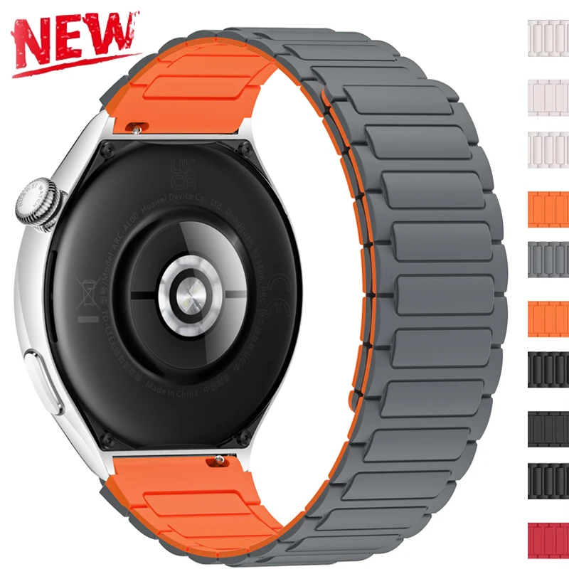 22mm Magnetic Band For Huawei Watch 4/3 Pro GT4/3Pro 46mm Ultimate Soft Silicone Loop Strap For Amazfit Balance GTR 4/3/2 47mm