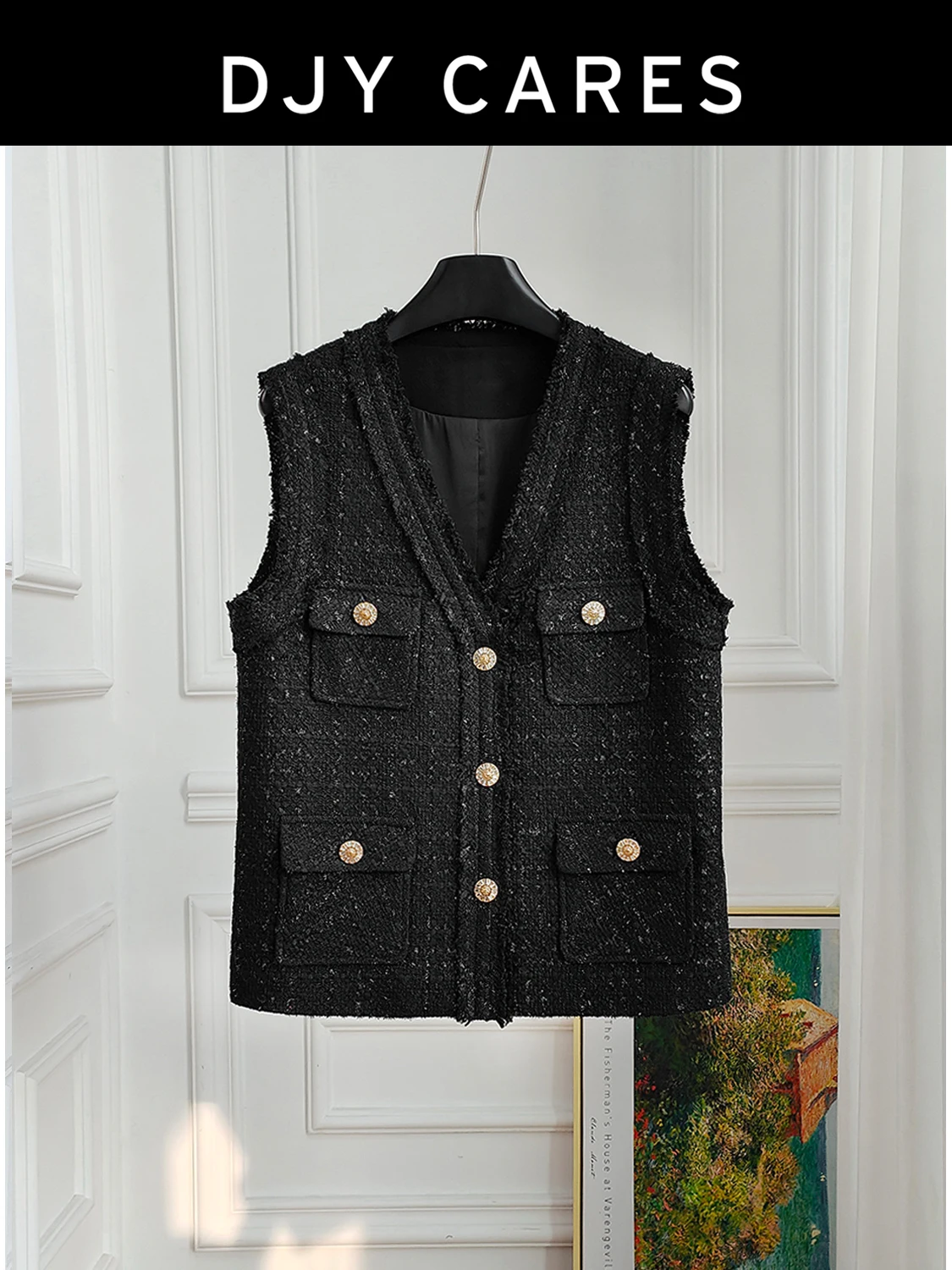 

Новый блестящий шелковый высококачественный черный универсальный жилет для похудения Mingyuan большого размера