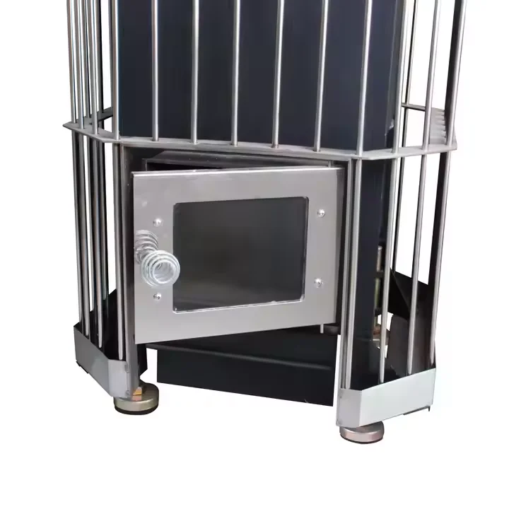 

modern red cedar wood burning sauna stove