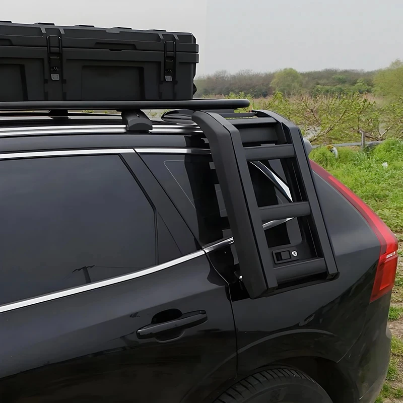 Guality Aluminum Car Cargo Lage Roof Rack Ladder Side Box For XC90 2019-2024 2025+