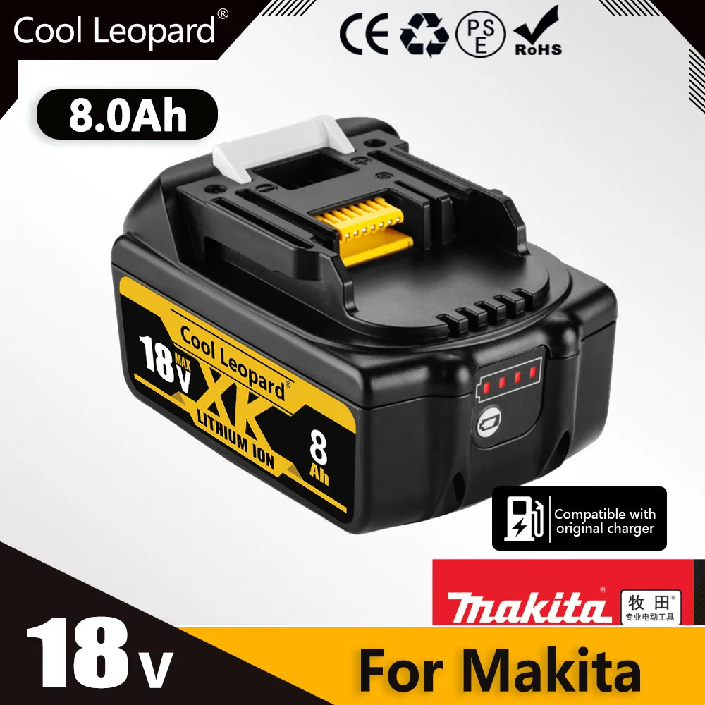 

Li-ion Battery For Makita 8Ah/6Ah/5Ah 18V Replacement Lithium Battery BL1830B BL1850B BL1850 BL1840 BL1860 BL1850 Tool Batteries