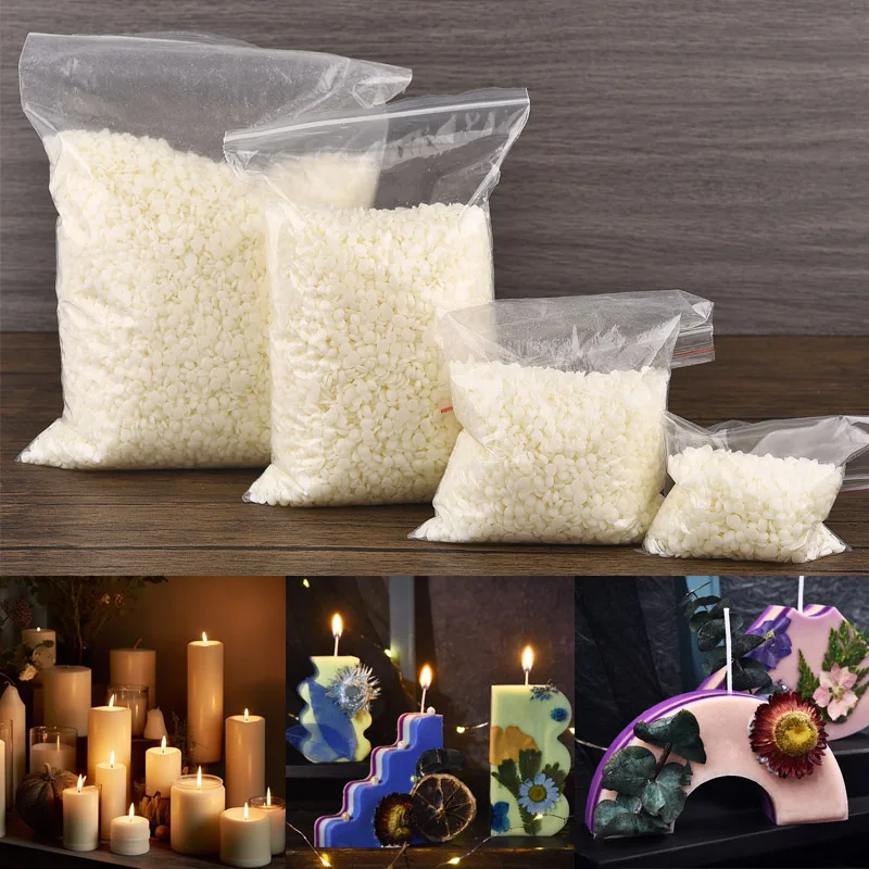 50-1000 جرام شمع الصويا الطبيعي تقشر شمعة معطرة المواد الطبيعية خالية من المضافة لتقوم بها بنفسك مستلزمات صناعة الشموع التي لا يدخن شمع الصويا تقشر