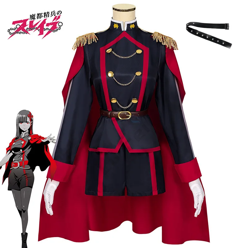 Ren Yamashiro Cosplay Costume Wig Anime Mato Seihei No Slave Himari Azuma Uniform Purple Hair Chained Soldier Anti-Demon Corps