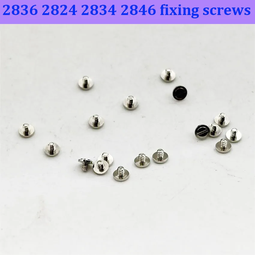 10pcs Watch Movement Fixed Screws Compatible with 2836 2824 2834 2846 Watch Repair Accessories