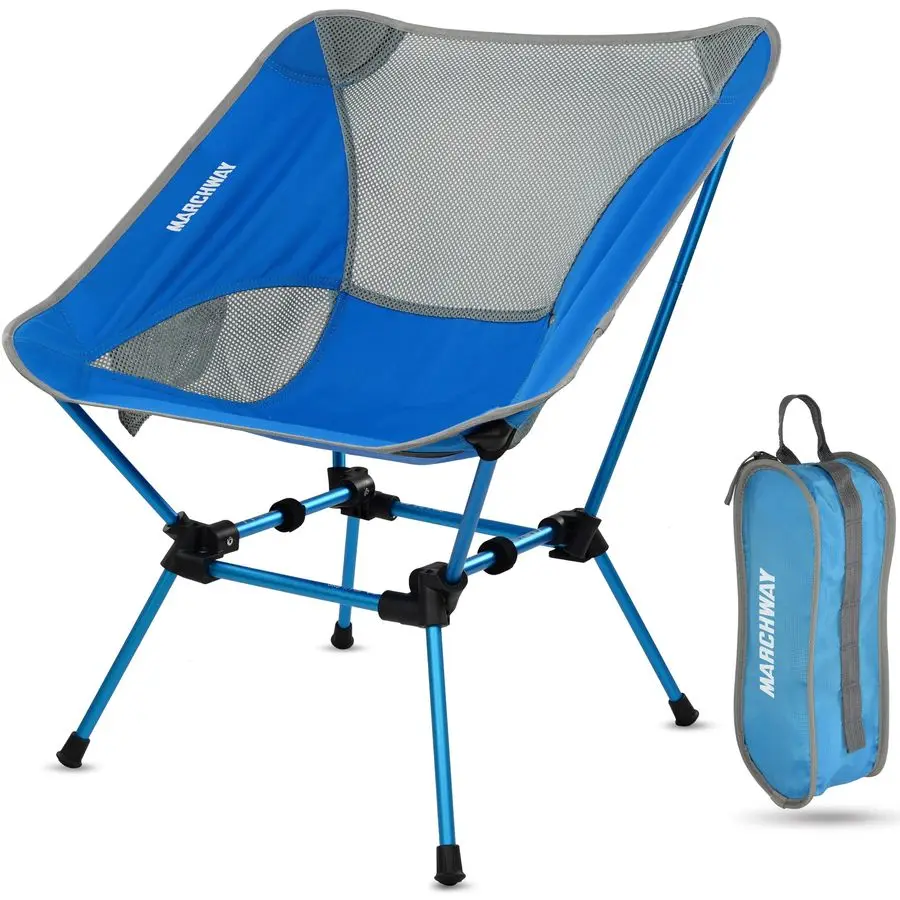 

Ultralight Folding Camping Chair, Heavy Duty Portable Compact for Outdoor Camp, Travel, Beach, Picnic, Festival, Hiking, Lightw