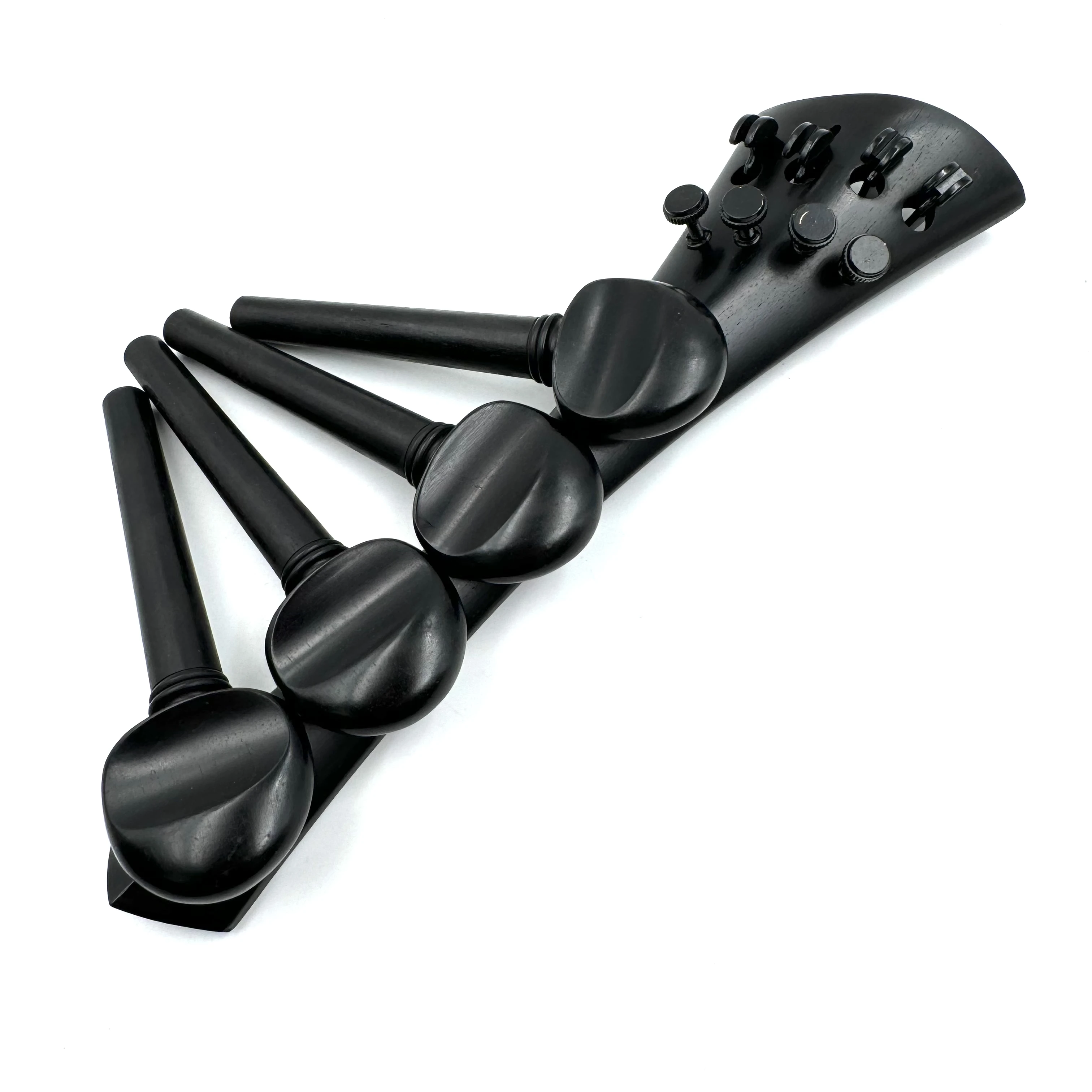 New style 3/4 4/4 cello Tailpiece with fine tuners profession cello Tuning Peg Intruments Accessories Ebony cello pegs