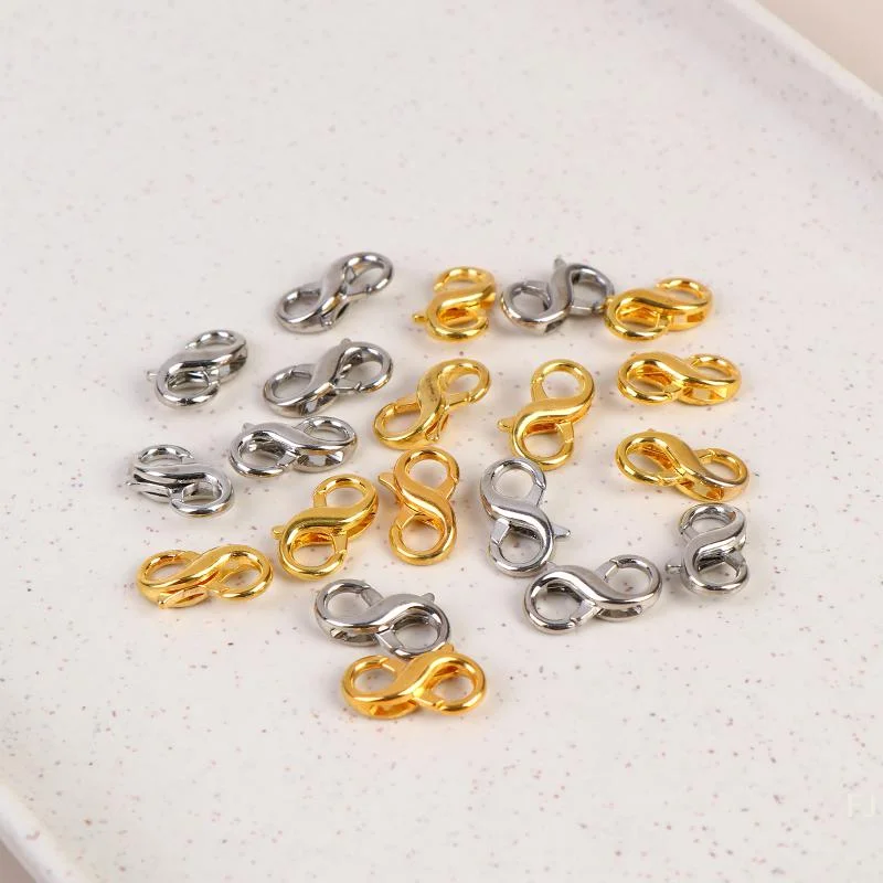 [YU]10Pcs Figure Eight Closure Clasps Lobster Clasp For Key Ring Necklace Chain Hook DIY Accessories For Jewelry Finding