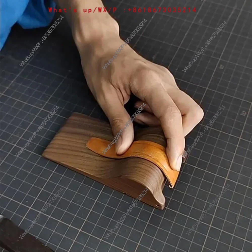 DIY Leathercraft Tools Watchband Shaping Bending Stand Molding Rack Leather Strap Bend Styling Tool Black Walnut