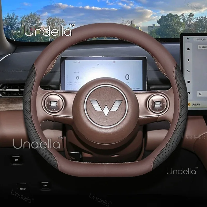 For Chevrolet Captiva PHEV EV 2026 2027 Car Steering Wheel Cover Protector Ultra‑Thin Leather Non‑Slip Car Interior Accessories