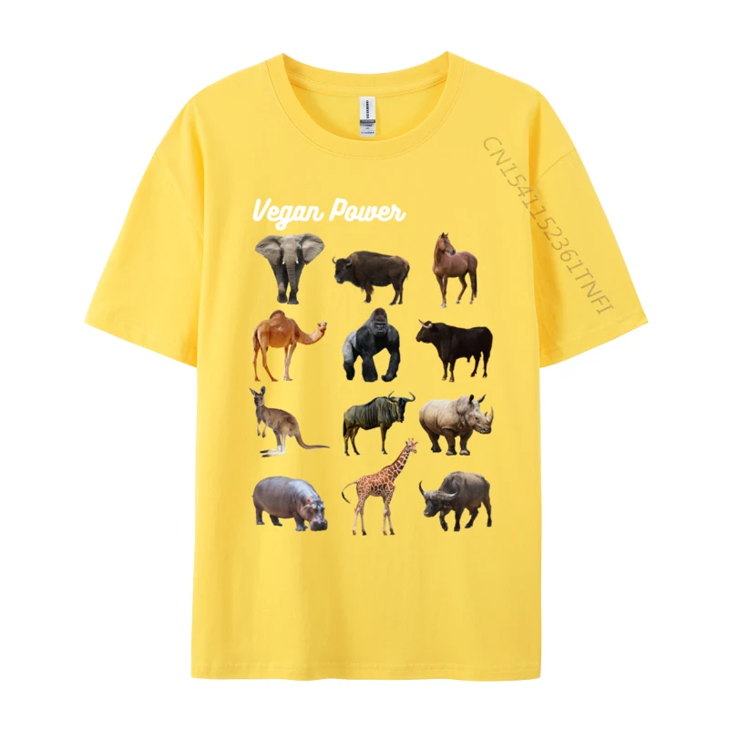 Vegan Power Individuelles T-Shirt 3D-gedruckt 2024, neue Mode für Herren, schlichte T-Shirts, 3D-gedrucktes Oberteil, O-Ausschnitt, reine Baumwolle