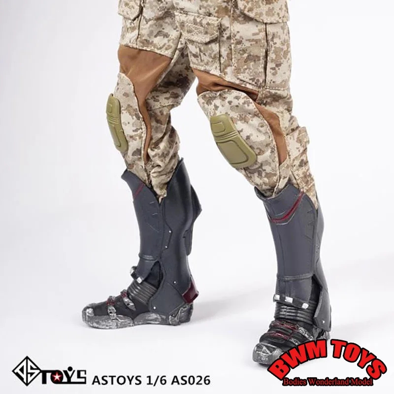 ASTOYS-botas militares AS006 AS026 para hombre, zapatos de combate de soldado Falcons a escala 1/6 para cuerpo de figura de acción de 12 pulgadas, pies desmontables