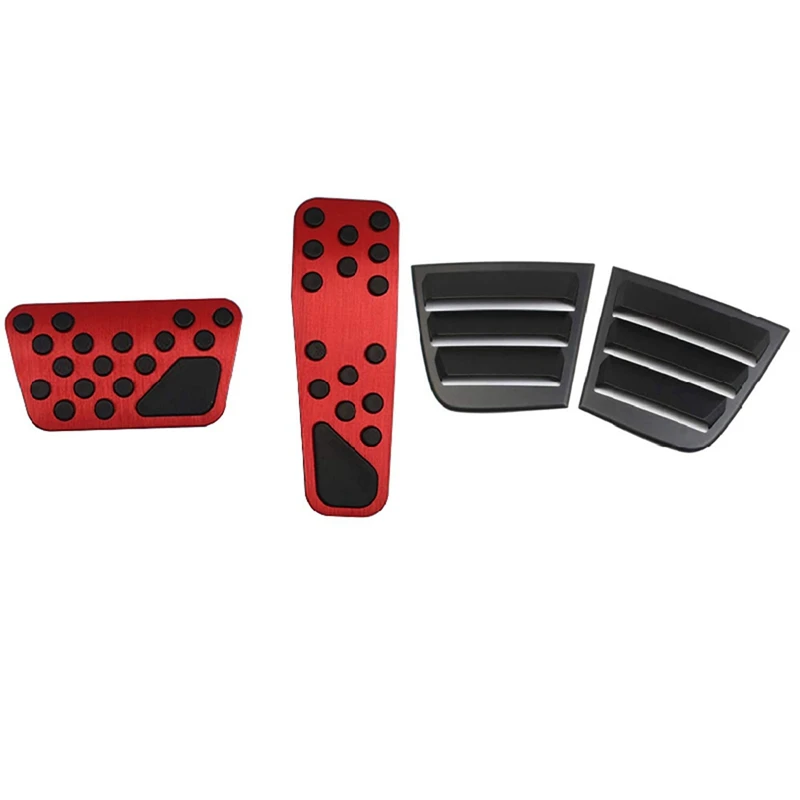 Car Aluminum Pedal Cover With Side Window Louvers Air Vent Scoop Shades Cover Blinds ABS