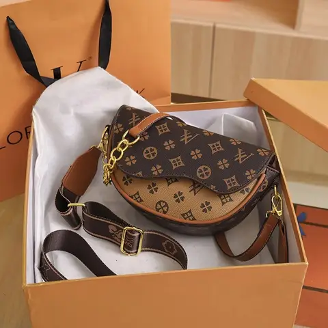 Bolsa de sillín con textura clásica de lujo acessível, recién llegado, estilo moderno, más fácil para combinar con un bolso medio redondo