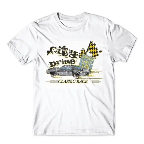 City Pride T-Shirt. Auto Race Shirt 100% Katoen Premium T-Shirt Nieuw