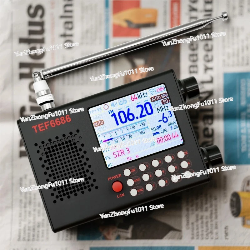 TEF6686 Radio Receiver FM/LW/MW/SW RDS 2.8inch Touch LCD + Battery + Antenna