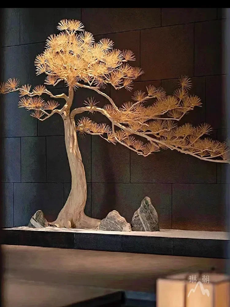 Simulated welcome pine dead wood modeling tree landscape indoor landscaping fake tree ornament