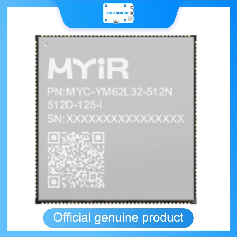 

MYiR MYC-YM62LX SoM with TI Sitara AM62Lx, Dual Cortex-A53 up to 1.25GHz, DDR4 eMMC, Industrial Temp Linux Module