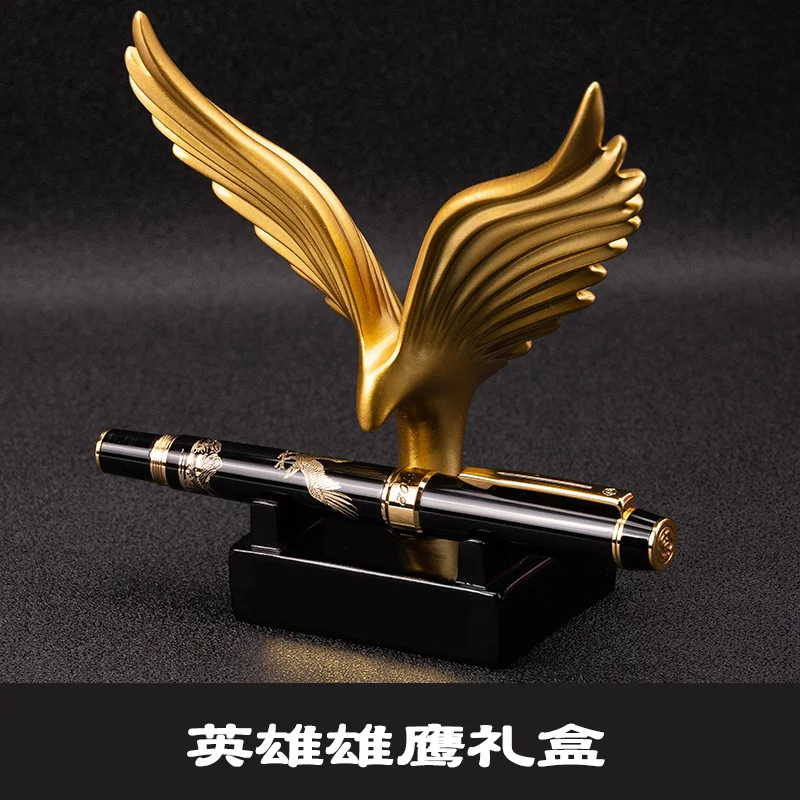 Hero 8102 Eagle Pen Holder Gift Box For Business Office Gifts  Calligraphy Practice Signature Fountain Pen With 1 Roller Pen Nib