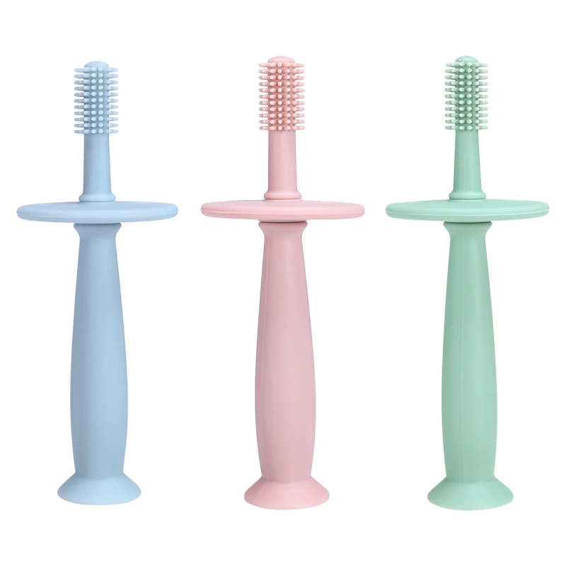 1 قطعة فرشاة أسنان الطفل إصبع لينة سيليكون الرضع الأسنان الأسنان فرشاة تنظيف الغذاء الصف سيليكون Bebes العناية بصحة الفم منتجات الأطفال #4